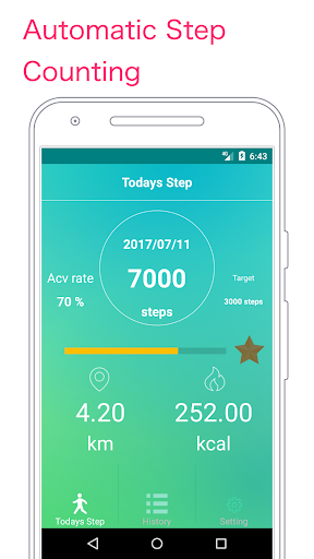 Pedometer Simple Screen 2