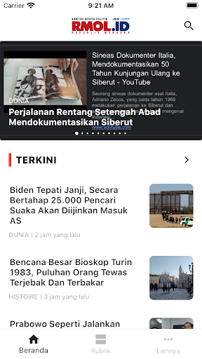 Android application RMOL.ID - Republik Merdeka screenshort