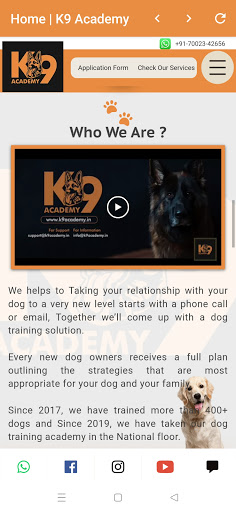 K9 Academy Screen 3