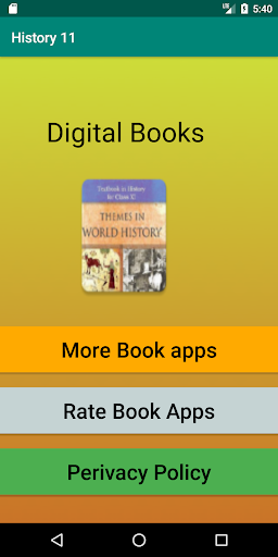 Android application History Textbook - Class 11 screenshort