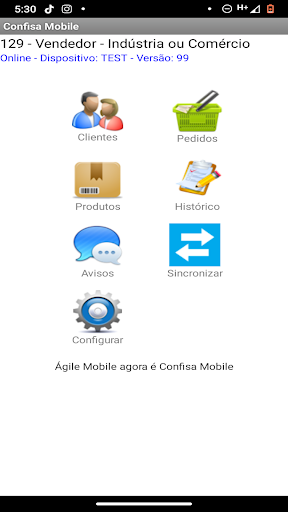 Android application Confisa Mobile screenshort