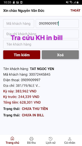 Thu Cước Và In Điện Nước Screen 3