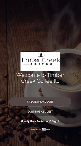 Android application Timber Creek Coffee screenshort