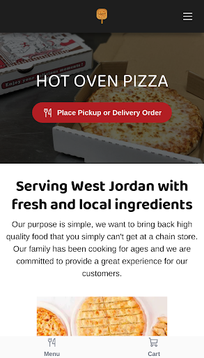 Android application Hot Oven Pizza screenshort