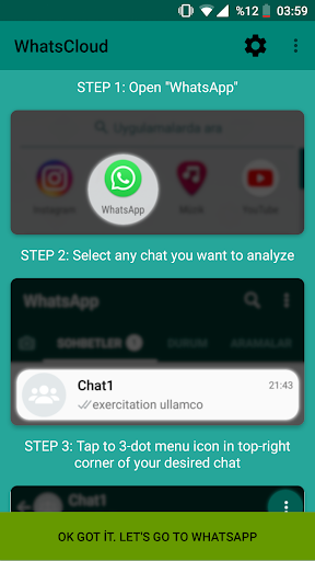 Android application WhatsCloud screenshort