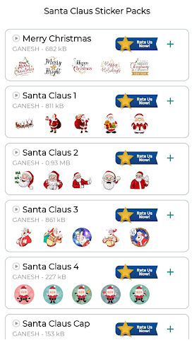 Santa Claus Stickers Screen 2