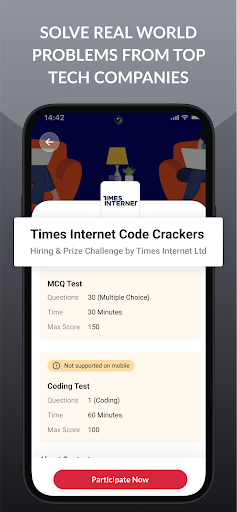 TechGig: Contests,Tests & News Screenshot 2 - AppWisp.com