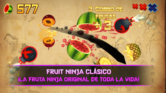 Fruit Ninja Classic APK + Mod 2023 (Juego completo, compra gratis) 1