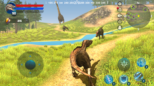 Jogo de Dinossauro Baryonyx Simulator Para Celular Android ios Gameplay  Parte 12 