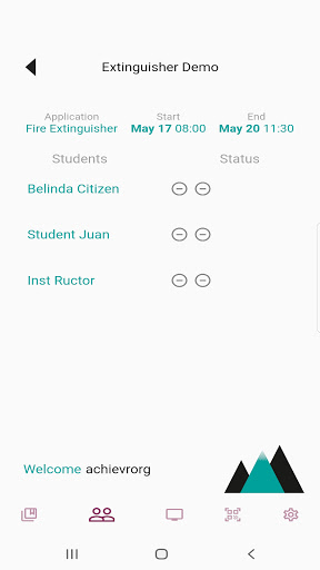 Android application Achievr screenshort