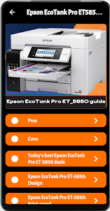 Epson EcoTank Pro ET5850 guide
