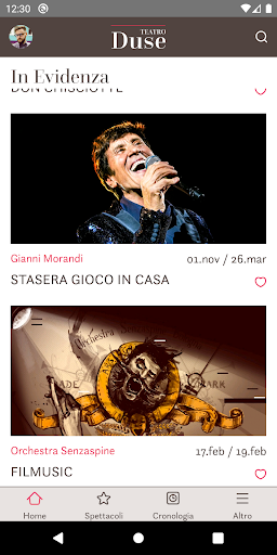 Android application Teatro Duse Bologna screenshort