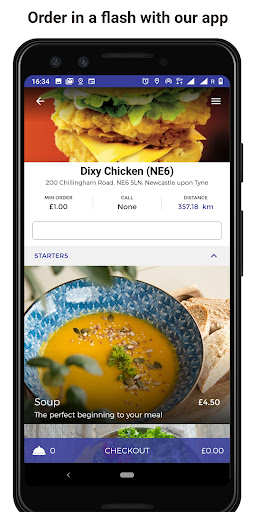 Android application Dixy Chicken screenshort