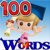100 words English for kids icon