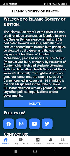Denton Masjid Screenshot