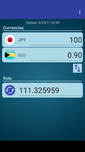 Android application Japan Yen x Bahamian Dollar screenshort