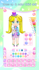 Imágen 16 Muñecas Chibi Vestir, Colorear android