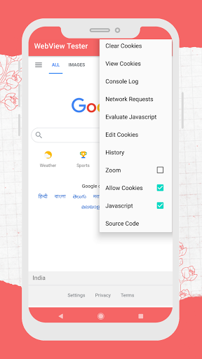 WebView : Cookies Management, Screen 3
