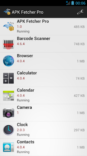 Android application APK Fetcher Pro screenshort