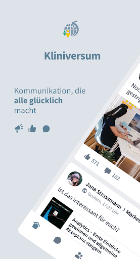 Android application Kliniversum screenshort