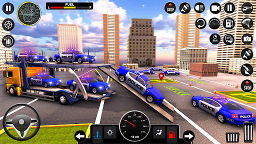 Police Car Transport Truck Screen 2