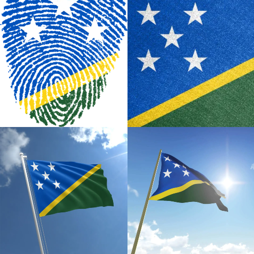 Solomon Islands Flag Wallpaper:Flag,Country Images