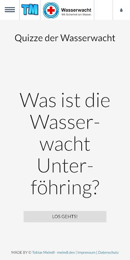 Android application Wasserwacht Quiz screenshort