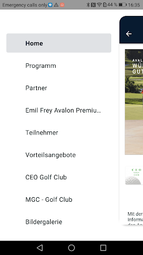 CEO Golf Club Screen 3