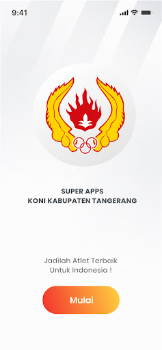 Android application KONI Kab. Tangerang screenshort