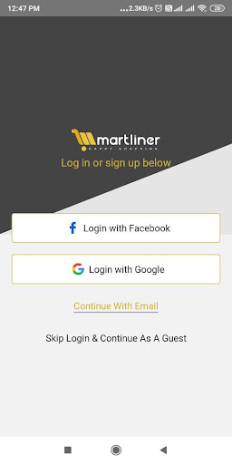 Android application Martliner screenshort