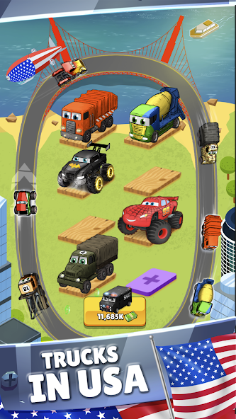 Merge Truck: Monster Truck 2.27.00 APK + Mod (Remove ads) for Android