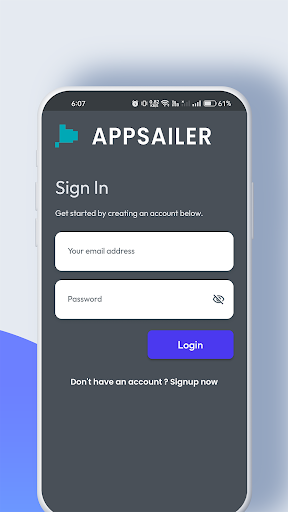 Android application AppSailer - Instant Deployment screenshort