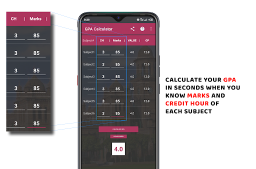 GPA Calculator - Pak | KPK Screen 2