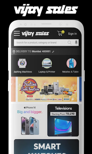 Android application Vijay Sales screenshort