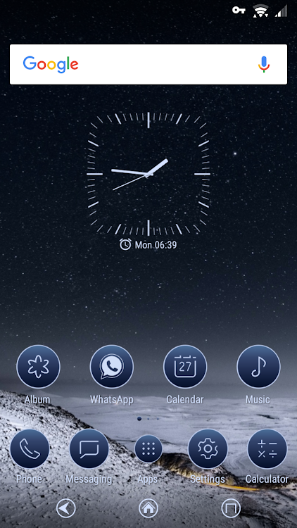 The night sky Theme - 1.6.sk - (Android)