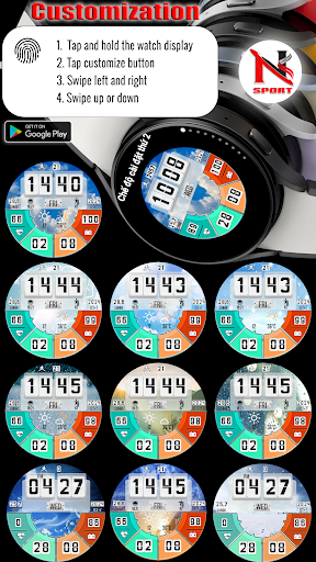 N-SPORT513 DigitalWeather Face screenshot 3