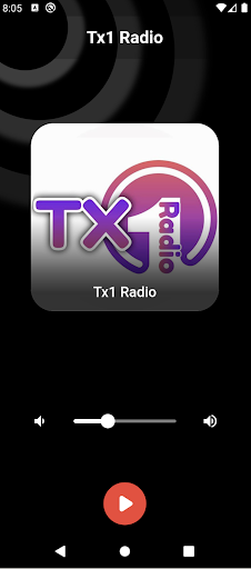 Android application TX1 Radio screenshort