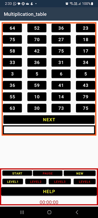 Multiplication Table Demo - 1.1 - (Android)