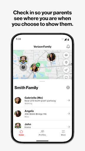 Screenshot of Verizon Family Companion