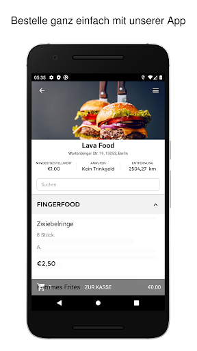 Android application Lava Food screenshort