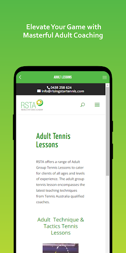 Rising Star Tennis Academy Screen 3