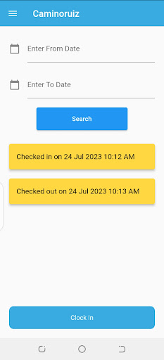 Global Tilapia Attendance App Screen 3