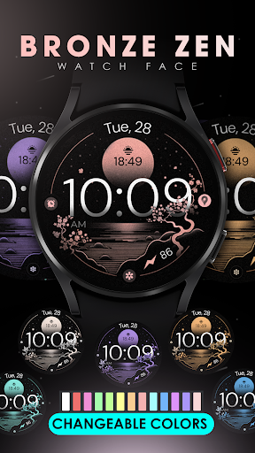 Bronze Zen digital watch face Screen 3