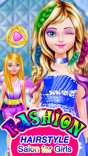 Fashion Hair Style Girls - hairdressing games  screenshots 1