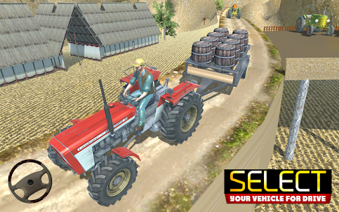 Tractor Trolley Offroad Game
