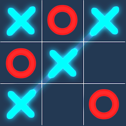 Neon Tic Tac Toe - لعبة اكس او
