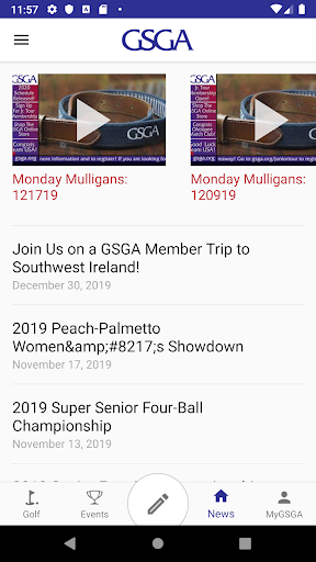 MyGSGA Screen 2