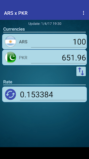 Android application Arg. Peso x Pakistan Rupee screenshort