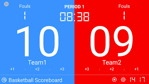 Android application Basketball Scoreboard screenshort
