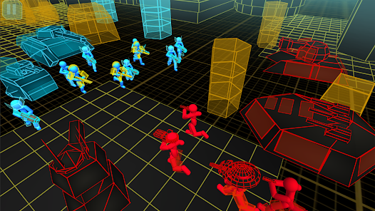 Captura de Pantalla 4 Stickman Simulador: Neon Tank android